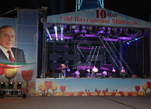 A gala concert and grandios fireworks display held in the National Park. Baku, Azerbaijan, May 10, 2015