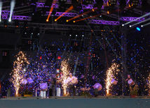 A gala concert and grandios fireworks display held in the National Park. Baku, Azerbaijan, May 10, 2015