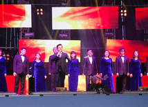 A gala concert and grandios fireworks display held in the National Park. Baku, Azerbaijan, May 10, 2015