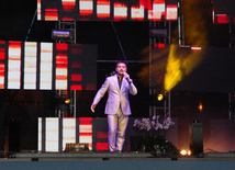 A gala concert and grandios fireworks display held in the National Park. Baku, Azerbaijan, May 10, 2015