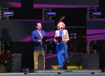 A gala concert and grandios fireworks display held in the National Park. Baku, Azerbaijan, May 10, 2015