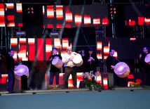 A gala concert and grandios fireworks display held in the National Park. Baku, Azerbaijan, May 10, 2015