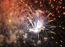 A gala concert and grandios fireworks display held in the National Park. Baku, Azerbaijan, May 10, 2015