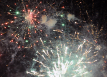 A gala concert and grandios fireworks display held in the National Park. Baku, Azerbaijan, May 10, 2015