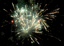 A gala concert and grandios fireworks display held in the National Park. Baku, Azerbaijan, May 10, 2015