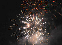 A gala concert and grandios fireworks display held in the National Park. Baku, Azerbaijan, May 10, 2015