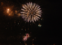 A gala concert and grandios fireworks display held in the National Park. Baku, Azerbaijan, May 10, 2015