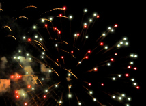 A gala concert and grandios fireworks display held in the National Park. Baku, Azerbaijan, May 10, 2015