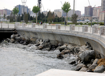 Bakı Ağ Şəhər bulvarı. Azərbaycan, 18 may 2015