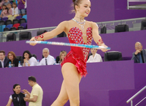 Birinci Avropa Oyunları ərəfəsində gimnastların yoxlama məşqləri keçirilib. Bakı, Azərbaycan, 19 may 2015