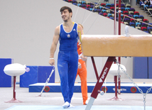 Qadın idman gimnastikası, aerobika və batut gimnastikası üzrə məqşlər keçirilib. Bakı, Azərbaycan, 19 may 2015