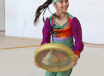 Bakı Gimnastika Məktəbində bədii gimnastika üzrə festival yarışları. Azərbaycan, 19 may 2015