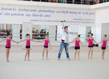 Bakı Gimnastika Məktəbində bədii gimnastika üzrə festival yarışları. Azərbaycan, 19 may 2015