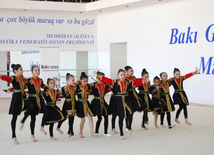 Bakı Gimnastika Məktəbində bədii gimnastika üzrə festival yarışları. Azərbaycan, 19 may 2015