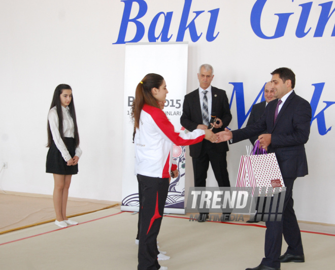 Akrobatika gimnastikası üzrə yarışlar. Bakı, Azərbaycan, 25 may 2015 