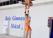 Akrobatika gimnastikası üzrə yarışlar. Bakı, Azərbaycan, 25 may 2015 