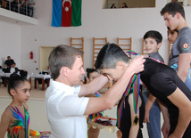 Akrobatika gimnastikası üzrə yarışlar. Bakı, Azərbaycan, 25 may 2015 