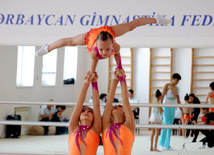 Akrobatika gimnastikası üzrə yarışlar. Bakı, Azərbaycan, 25 may 2015 