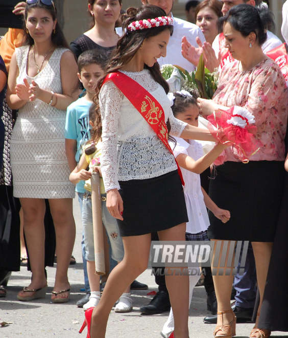 Last bell. Baku, Azerbaijan, May 29, 2015