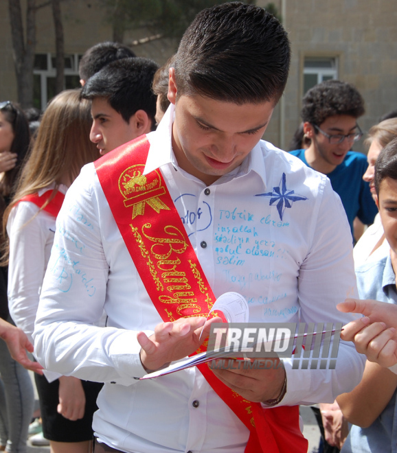 Last bell. Baku, Azerbaijan, May 29, 2015