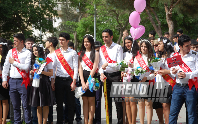 Last bell. Baku, Azerbaijan, May 29, 2015