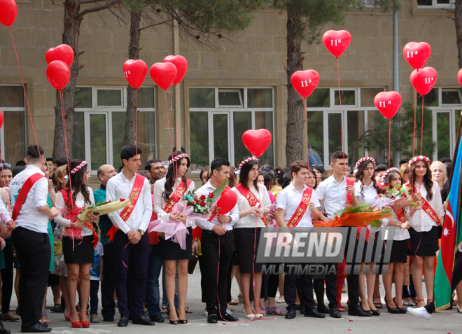 Last bell. Baku, Azerbaijan, May 29, 2015