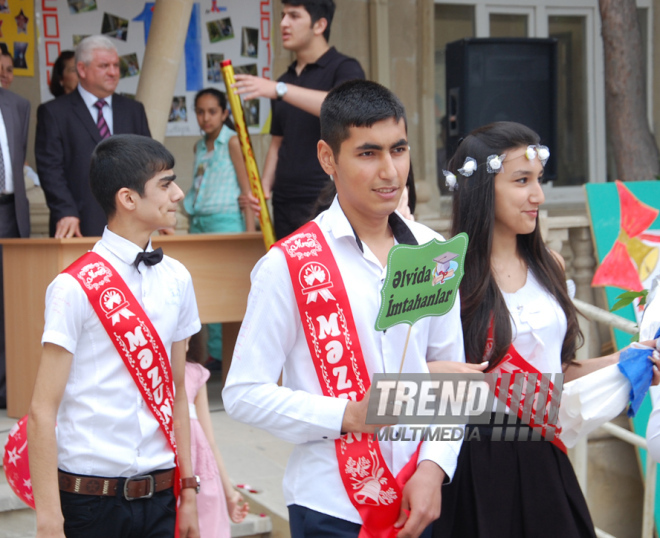 Last bell. Baku, Azerbaijan, May 29, 2015