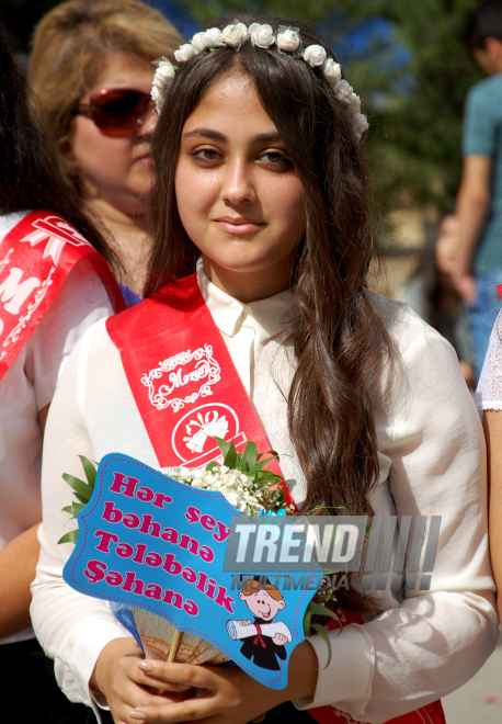 Last bell. Baku, Azerbaijan, May 29, 2015