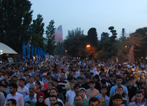 Baku hosts concert and firework celebrations on the occasion of the Day of Republic. Baku, Azerbaijan, May 28, 2015