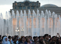 Baku hosts concert and firework celebrations on the occasion of the Day of Republic. Baku, Azerbaijan, May 28, 2015