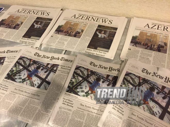 Trend News Agency, Azernews Newspaper attend World News Media Congress in DC. USA, June 03, 2015 