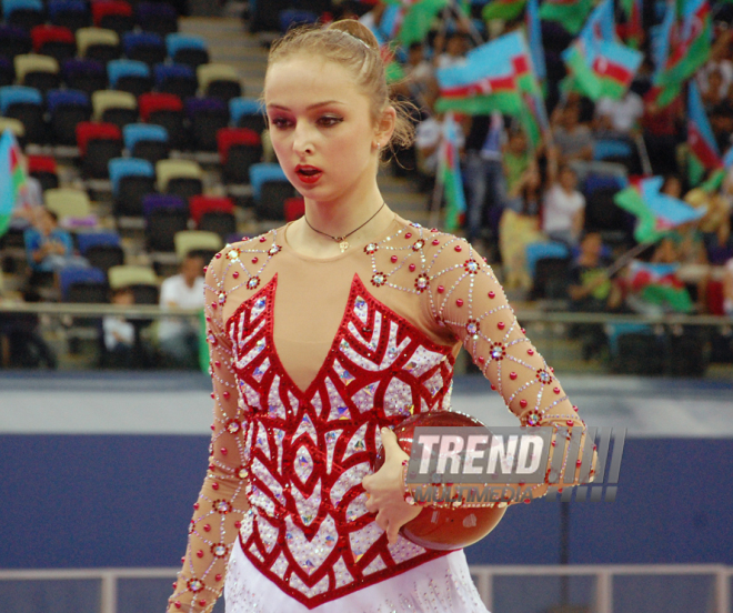 В преддверии Евроигр в Баку прошли последние проверочные тренировки гимнастов. Баку, Азербайджан, 06 июня 2015 г. 