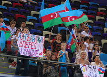 В преддверии Евроигр в Баку прошли последние проверочные тренировки гимнастов. Баку, Азербайджан, 06 июня 2015 г. 