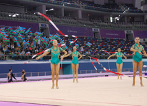 Birinci Avropa Oyunları ərəfəsində gimnastların sonuncu yoxlama məşqləri keçirilib. Bakı, Azərbaycan, 06 iyun 2015