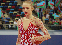 В преддверии Евроигр в Баку прошли последние проверочные тренировки гимнастов. Баку, Азербайджан, 06 июня 2015 г. 