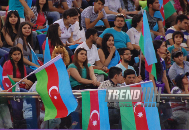 Azərbaycan gimnastları medallar uğrunda mübarizəni davam etdirirlər. Bakı, Azərbaycan, 14 iyun 2015