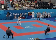 İlk Avropa Oyunları çərçivəsində karate üzrə yarışlar davam edir. Bakı, Azərbaycan, 14 iyun 2015