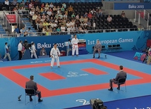 İlk Avropa Oyunları çərçivəsində karate üzrə yarışlar davam edir. Bakı, Azərbaycan, 14 iyun 2015