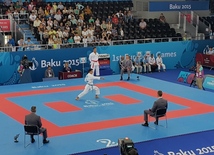 İlk Avropa Oyunları çərçivəsində karate üzrə yarışlar davam edir. Bakı, Azərbaycan, 14 iyun 2015