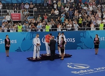 Karateçimiz Ayxan Mamayev da qızıl medal qazanıb. Bakı, Azərbaycan, 14 iyun 2015