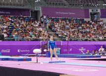 İlk Avropa Oyunları çərçivəsində idman gimnastikası üzrə yarışlar başlayıb. Bakı, Azərbaycan, 14 iyun 2015