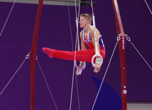 İlk Avropa Oyunları çərçivəsində idman gimnastikası üzrə yarışlar başlayıb. Bakı, Azərbaycan, 14 iyun 2015