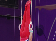 İlk Avropa Oyunları çərçivəsində idman gimnastikası üzrə yarışlar başlayıb. Bakı, Azərbaycan, 14 iyun 2015