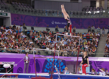 İlk Avropa Oyunları çərçivəsində idman gimnastikası üzrə yarışlar başlayıb. Bakı, Azərbaycan, 14 iyun 2015