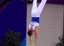 İlk Avropa Oyunları çərçivəsində idman gimnastikası üzrə yarışlar başlayıb. Bakı, Azərbaycan, 14 iyun 2015