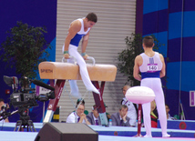 İlk Avropa Oyunları çərçivəsində idman gimnastikası üzrə yarışlar başlayıb. Bakı, Azərbaycan, 14 iyun 2015