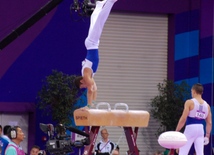 İlk Avropa Oyunları çərçivəsində idman gimnastikası üzrə yarışlar başlayıb. Bakı, Azərbaycan, 14 iyun 2015