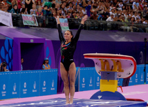 İlk Avropa Oyunları çərçivəsində idman gimnastikası üzrə yarışlar başlayıb. Bakı, Azərbaycan, 14 iyun 2015