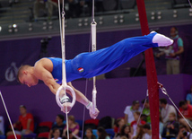 İlk Avropa Oyunları çərçivəsində idman gimnastikası üzrə yarışlar başlayıb. Bakı, Azərbaycan, 14 iyun 2015