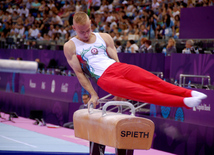 Avropa Oyunlarında idman gimnastikası yarışlarının təsnifat mərhələsinin ilkin nəticələri: Azərbaycan 3-cüdür. Bakı, Azərbaycan, 14 iyun 2015